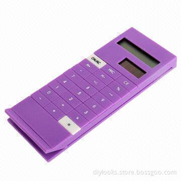 Solar Calculator with Clip Function (Purple)